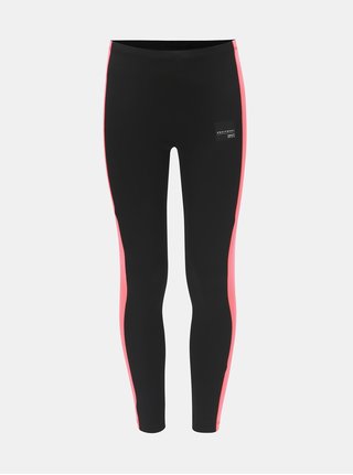 Růžovo-černé holčičí legíny adidas Originals