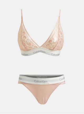 Sada podprsenky a kalhotek ve světle růžové barvě Calvin Klein Underwear