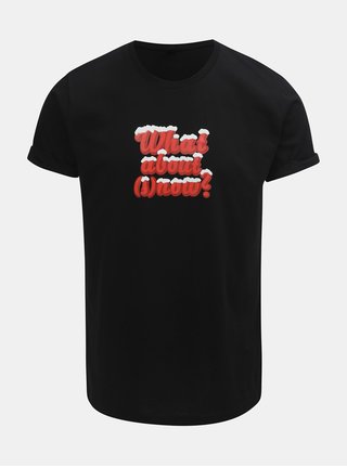 Tricou barbatesc negru cu imprimeu ZOOT Original What about snow