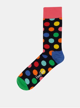 Sosete bleumarin cu buline Happy Socks Big Dot