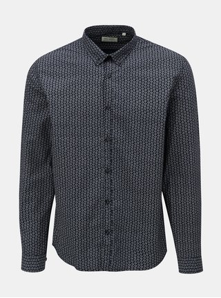 Camasa albastru inchis cu model Shine Original