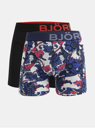 Set de 2 boxeri albastru inchis si negru Björn Borg Sammy