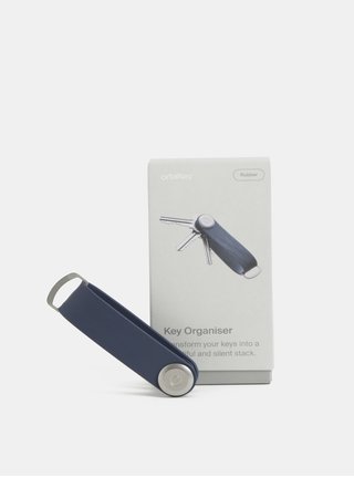 Tmavomodrá gumová kľúčenka Orbitkey