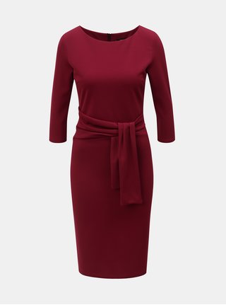 Rochie bordo mulata cu maneci 3/4 ZOOT