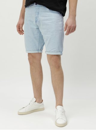 Pantaloni scurti de blugi regular fit albastru deschis Shine Original