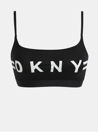 Bustiera neagra cu imprimeu DKNY