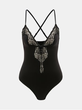 Čierne body s čipkou Maidenform