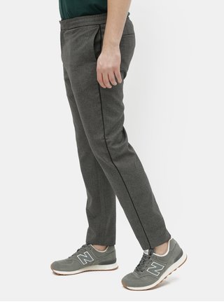 Pantaloni gri melanj slim fit Burton Menswear London