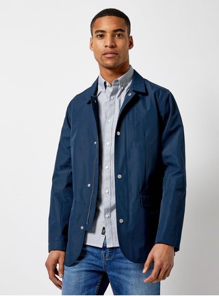 Jacheta albastru inchis lejera Burton Menswear London Hybrid