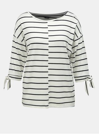 Černo-bílé pruhované tričko M&Co