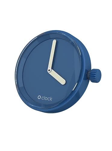 Modrý samostatný ciferník O clock
