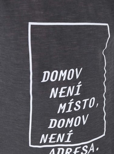 "Dobré" sivé pánske tričko pre Jeden Svět