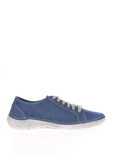 Pantofi sport albastri din piele pentru femei Weinbrenner