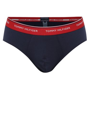 Set 3 perechi chiloti banda elastica cu logo Tommy Hilfiger