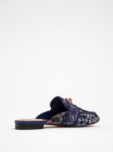 Modré kvetinové šľapky Ted Baker Dorlinj