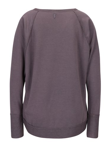 Bluza violet prafuit cu print - DEHA