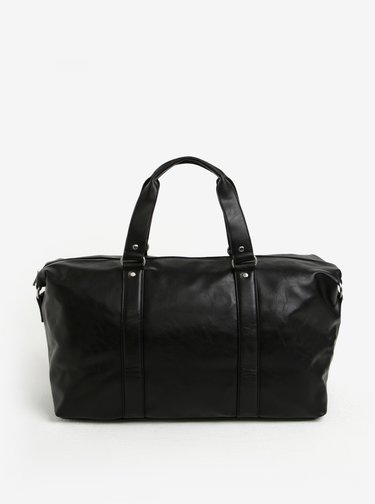 Geanta de voiaj neagra cu buzunar pentru laptop Bobby Black