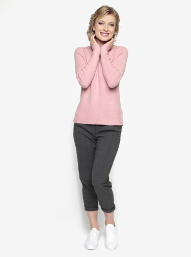 Pulover roz cu slituri laterale Oasis The perfect