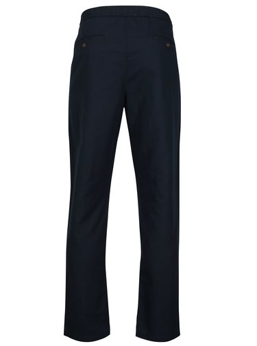 Pantaloni bleumarin din amestec de in - Original Penguin Relaxed Linen
