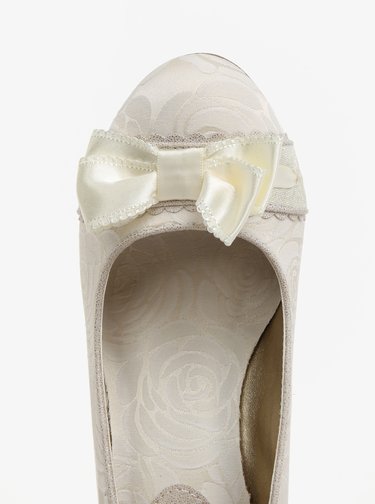 Pantofi alb prafuit cu model si funda - Ruby Shoo Hayley