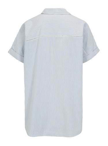Modro-krémová pruhovaná košile s výšivkou Scotch & Soda