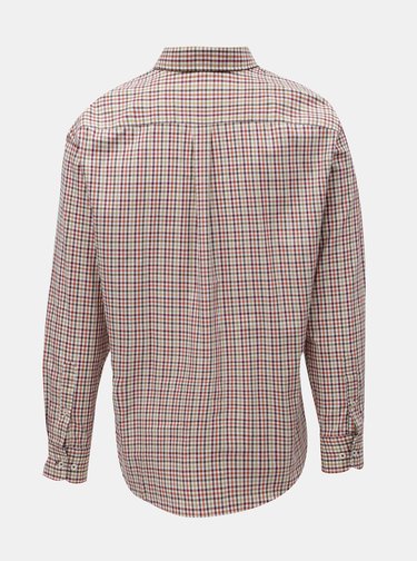 Krémovo-oranžová vzorovaná casual fit košile Fynch-Hatton