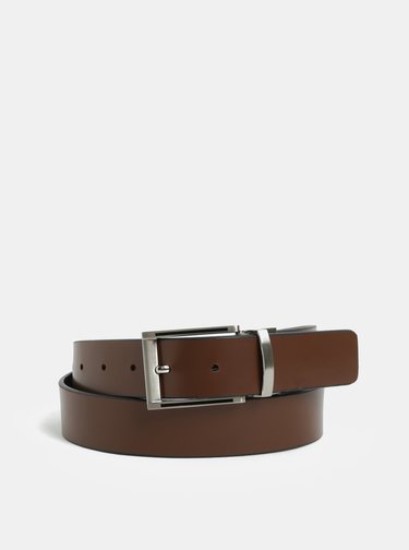 Curea maro-negru reversibila din piele Dice Maine