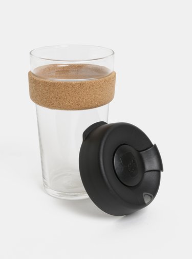 Cana neagra de calatorie din sticla KeepCup Brew large 454 ml