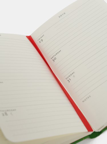 Agenda saptamanala 2019 mini verde Paperblanks Mister Fox