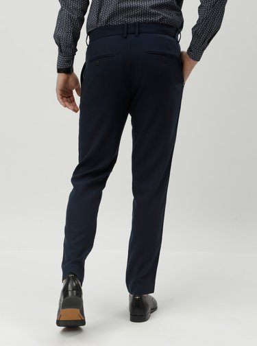 Tmavomodré chino nohavice JUNK de LUXE