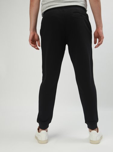 Pantaloni sport negri slim fit Original Penguin Fleece