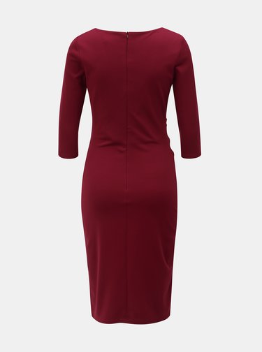 Rochie bordo mulata cu maneci 3/4 ZOOT