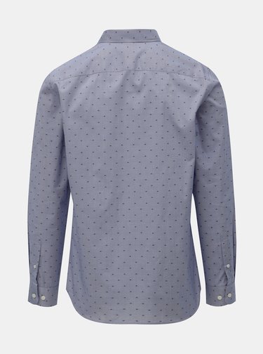 Světle modrá vzorovaná regular fit košile Selected Homme Jack