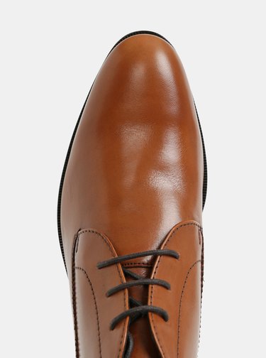 Ghete barbatesti maro din piele Burton Menswear London