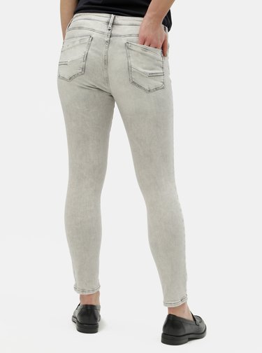Světle šedé dámské skinny fit džíny Cross Jeans Alyss