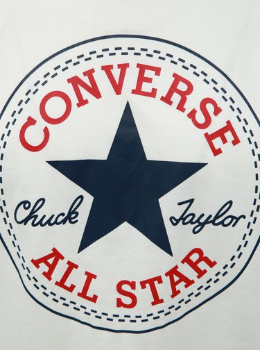 Tricou barbatesc alb cu imprimeu Converse