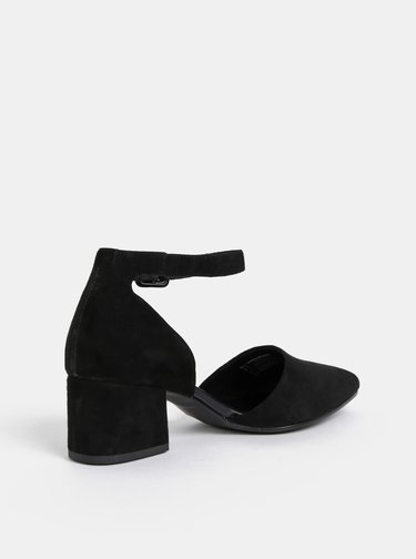 Pantofi negri din piele intoarsa Vagabond Mya