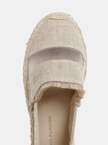 Béžové espadrilky na platforme Dorothy Perkins