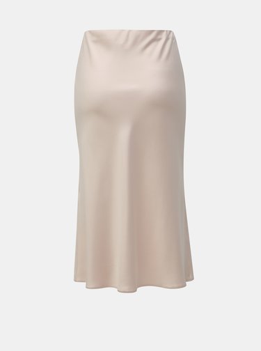 Svetloružová midisukňa Miss Selfridge Petites