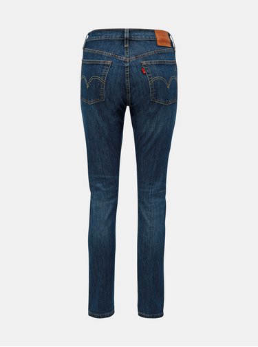 Blugi albastru inchis skinny fit de dama Levi's® 501