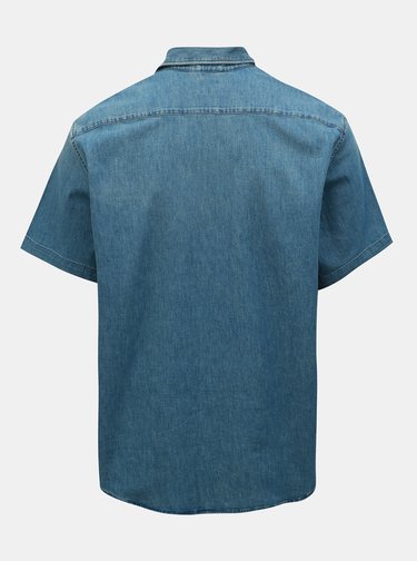 Camasa barbateasca albastra din denim Levi's®