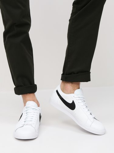 Bílé pánské kožené tenisky Nike Blazer Low