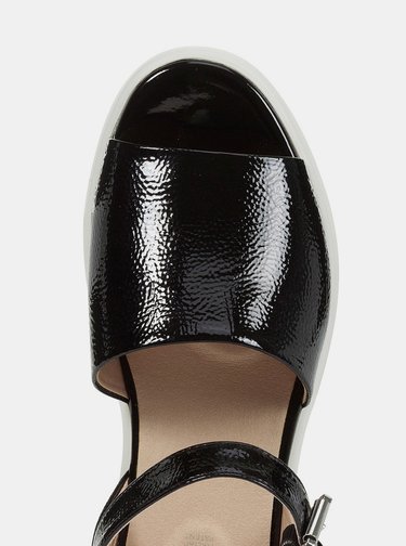 Sandale negre de dama cu platforma Geox Wimbley