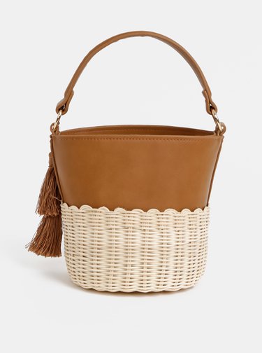 Hnědá crossbody kabelka se střapci ALDO