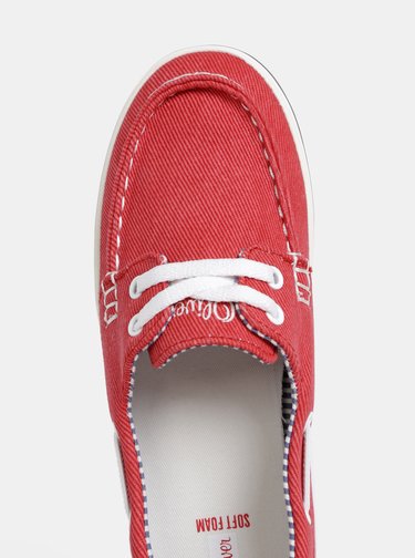Červené dámské slip on s.Oliver