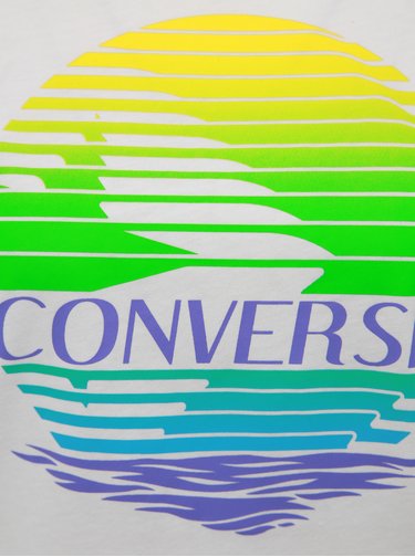 Bílé dámské tričko s potiskem Converse