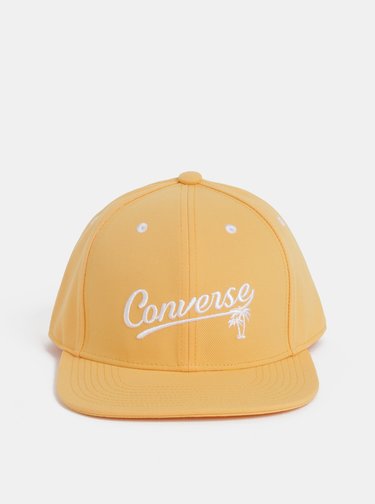 Oranžová dámska šiltovka s výšivkou Converse