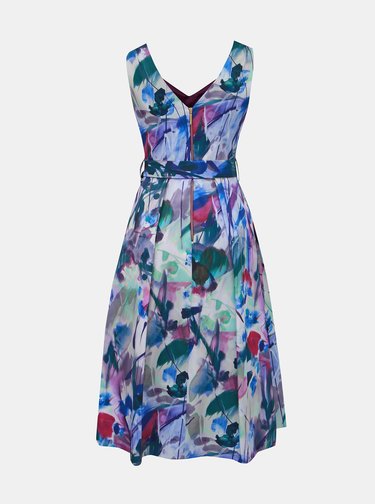 Modro-fialové vzorované šaty Closet