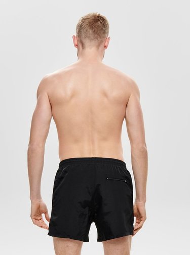 Čierne basic plavky ONLY & SONS Tino