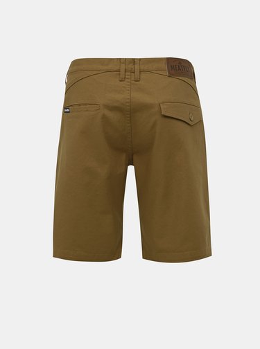 Hnědé pánske chino kraťasy Meatfly Anthrax